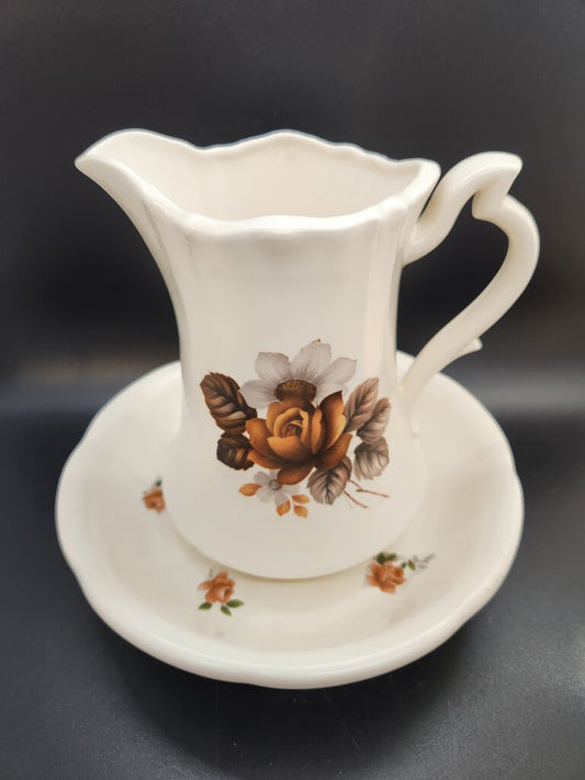 VTG Ceramic Pitcher and Basin Set